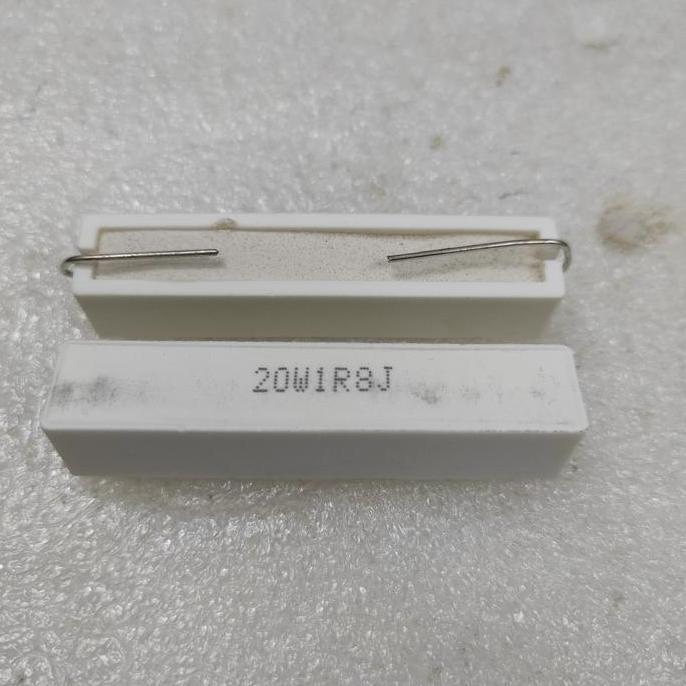 resistor 20W 1,8 ohm putih biasa
