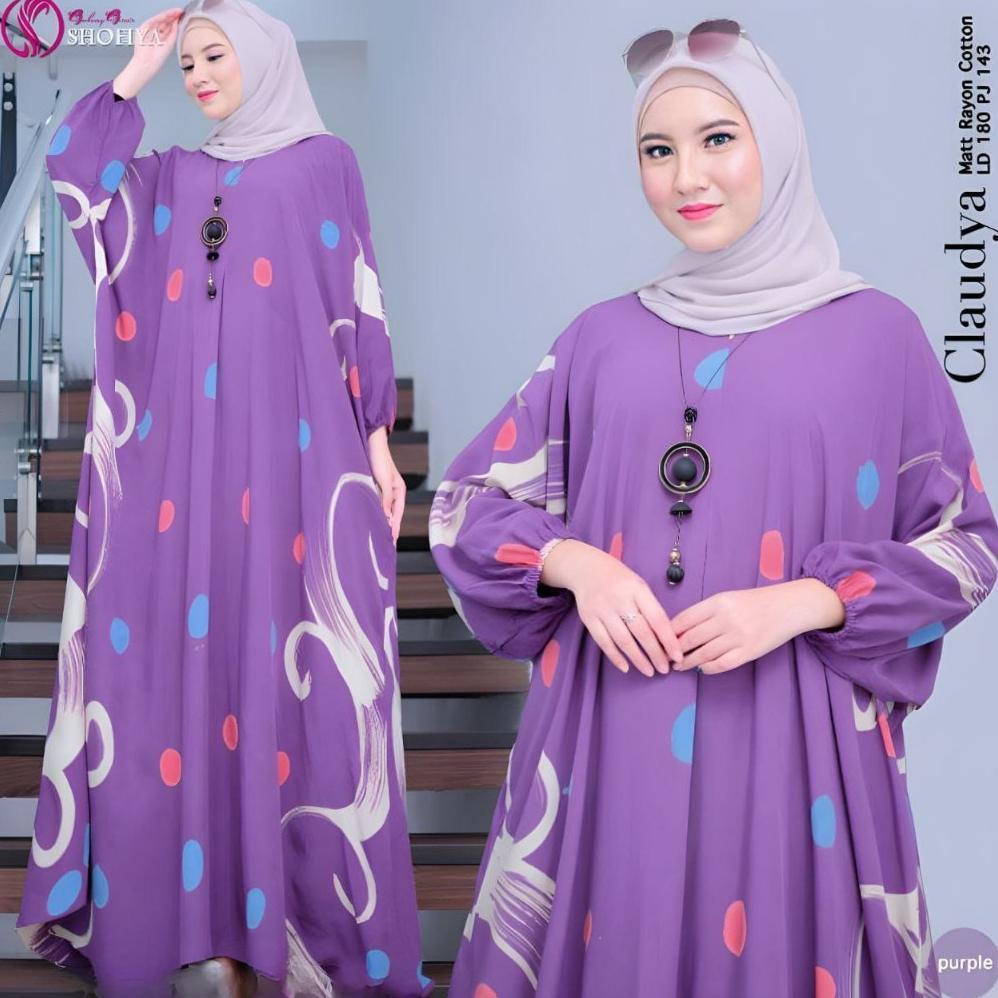 Best Seller Ayesha Fashion - Gamis Kaftan Baju Muslim Wanita Jumbo Bahan Rayon Premium Adem Terbaru 