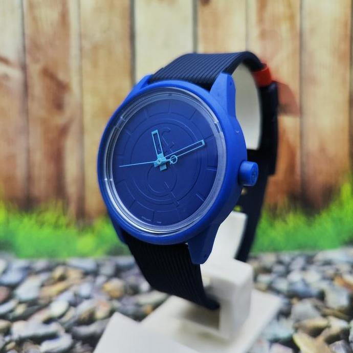 Jam Tangan Pria Q&Q QnQ Smile Solar Biru RP00J034Y Custom Original