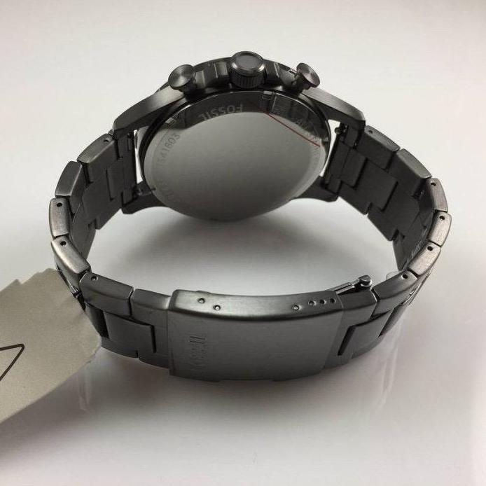 [ORIGINAL] Jam Tangan Pria Fossil JR1437 Nate Chronograph Smoke 50mm