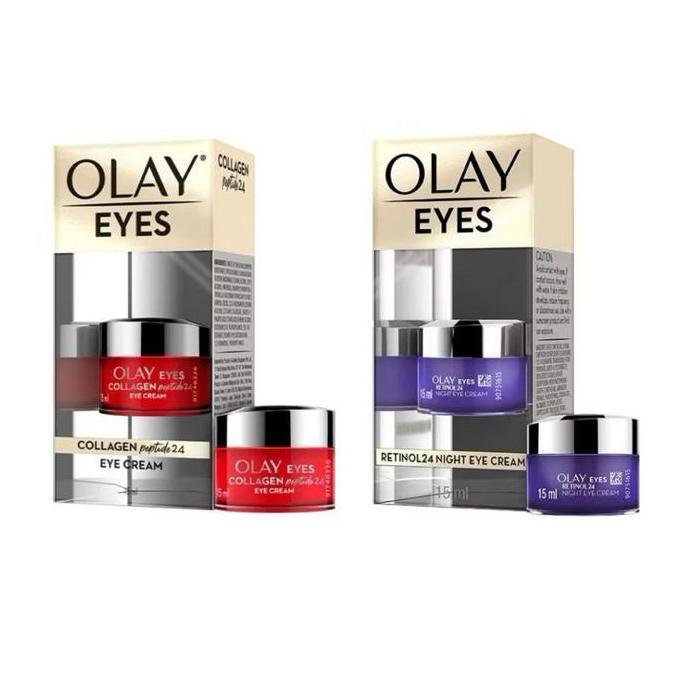 Olay Eyes Collagen Peptide 24 Krim Mata | Olay Eye Cream Retinol 24 Night 15ML Series Eye