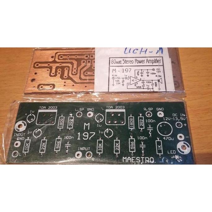 PCB TDA2003 TDA 2003 STEREO BAHAN PERTINAX SAF12