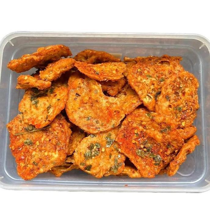Keripik Tempe Bandung Super Hotcrunch Premium 1 KG - Camilan Pedas Crunchy Ideal Untuk Pecinta Makan