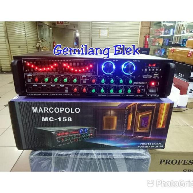 fauziakh.store / Power Amplifier Karaoke MARCOPOLO MC-158 Diskon