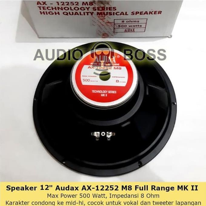 fauziakh.store / Speaker 12 Inch In Full Range Audax AX 12252 M8 500 Watt AX-12252 MKII Diskon