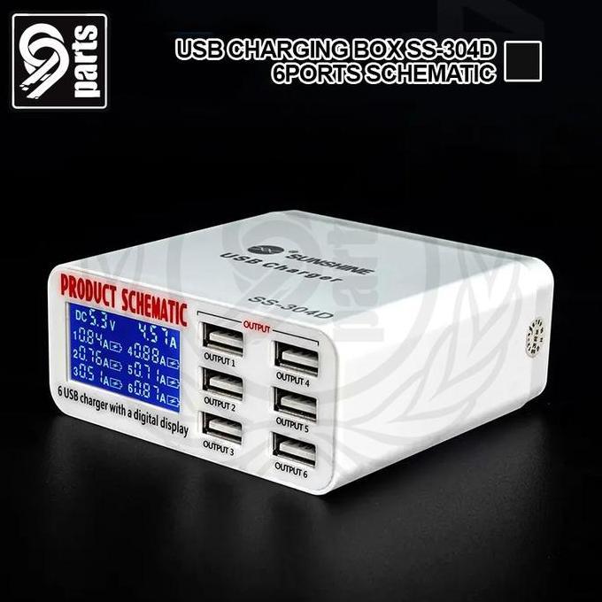 USB CHARGING SUNSHINE SS-304D 6 PORT / USB CHARGING SCHEMATIC SUNSHINE 304D 6PORT