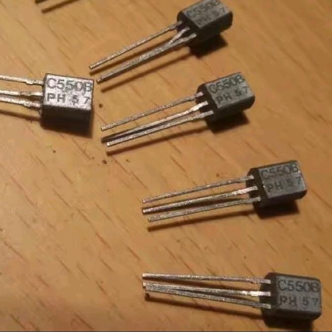 TRANSISTOR BC 550B BC 550 B C550 B BC550B PUTIH ORIGINAL PHILIPS NOS SAF12