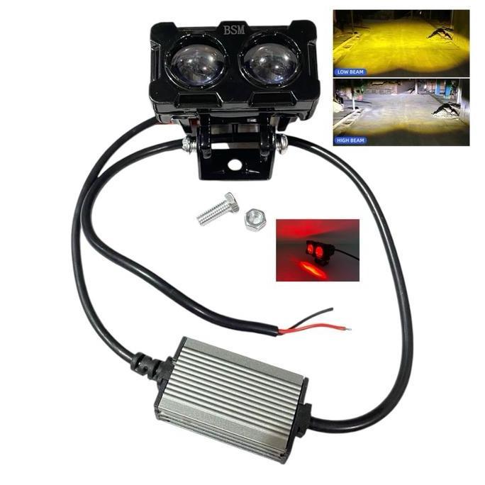 Lampu tembak Laser LED 2 Mata Plus Devil Waterproof Car