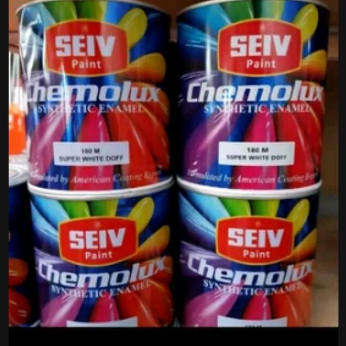 cat besi kayu,cat minyak cat seiv super white doff/putih dof