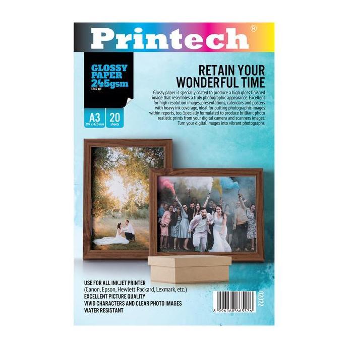 [] Kertas Foto / Photo Paper Printech Glossy Paper A3 245g