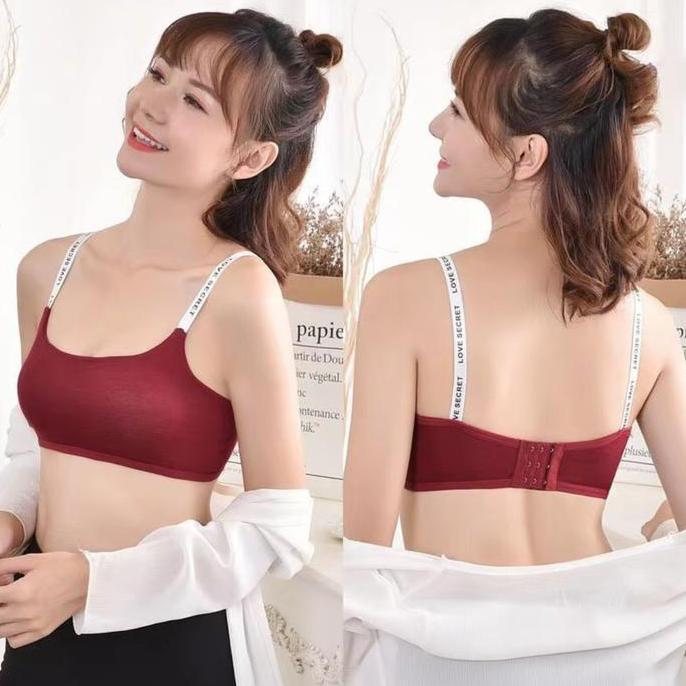 Nicef Sport Bra Wanita y Love Secret Gym BH Workout Fashion Korea