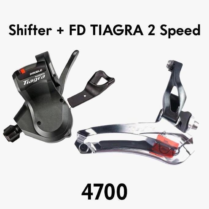 Shifting Lever & Front Derarilleur Shimano Tiagra 4700 Shifter Dan FD Tiagra 2 Speed Original Box