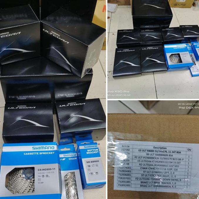 Shimano Ultegra R8000 Rim break Group Full set