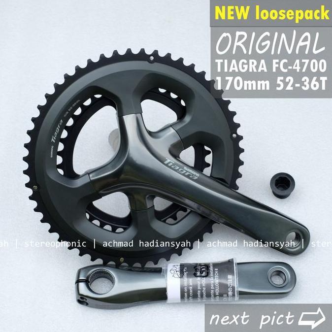 NEW ORIGINAL Crank SHIMANO Tiagra FC-4700 52-36T Crankset Tiagra 4700 52-36T Crank 4700 52-36T Crank
