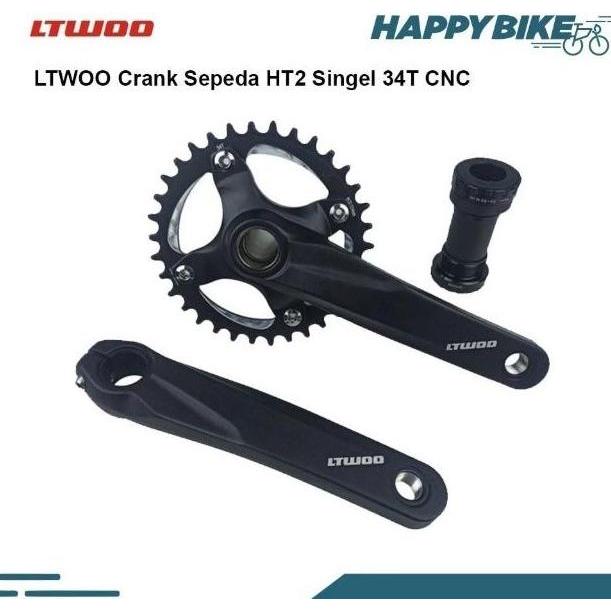 L-TWOO Crank Set Sepeda MTB LTWOO Single 34T Hollowtech II HT2