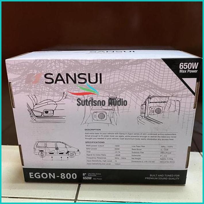 Subwoofer Kolong Mobil Sanui 8 Inch / 10 Inch - Sub Kolong Aktif