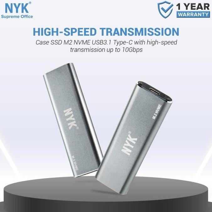 TERMURAH - M.2 NVME SSD M2 Enclosure To USB C Adapter Case NYK