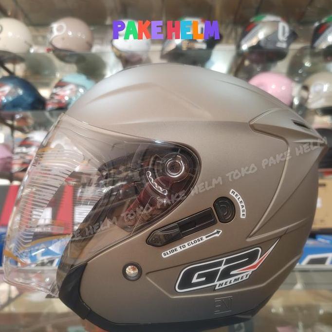 HELM G2 OPTIMAX GOLD NMAX DOFF HALF F DOUBLE VISOR