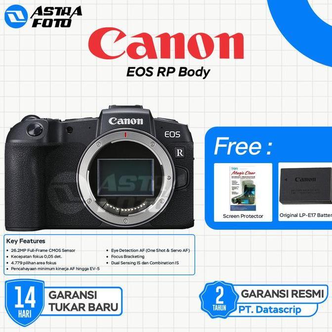 Canon EOS RP Body Only Full Frame Kamera Mirrorless Canon Garansi Resmi