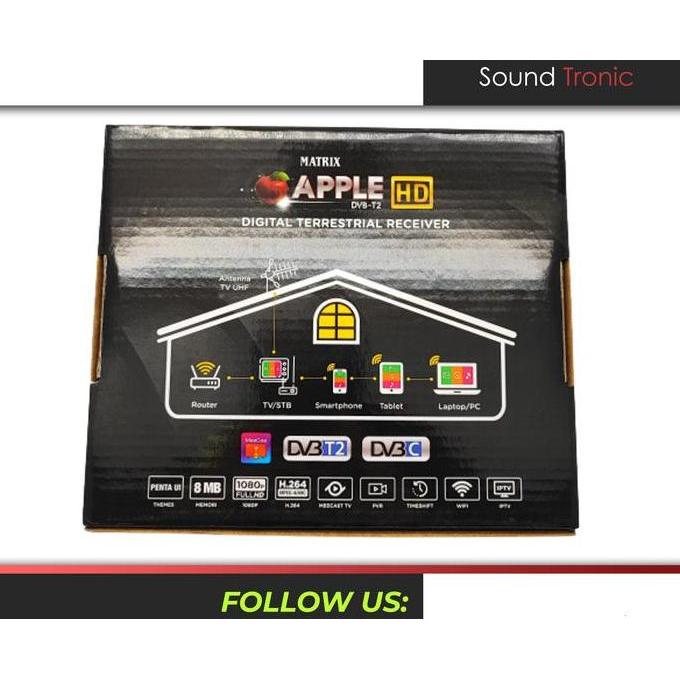 Set Top Box TV Digital DVB T2 merk MATRIX Original