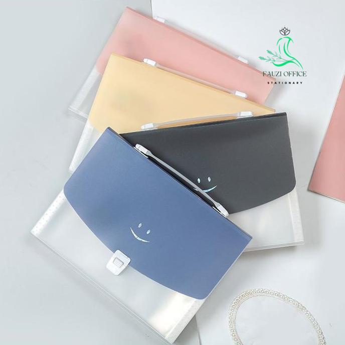Map Plastik Dokumen A4 13 Slot /Map Folder A4/Map Keeper Pocket Lucu / Model Tas Mp-01 Stationery
