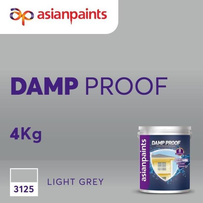 Cat Anti Bocor Waterproofing ASIAN PAINT DAMP PROOF Light Grey 4kg