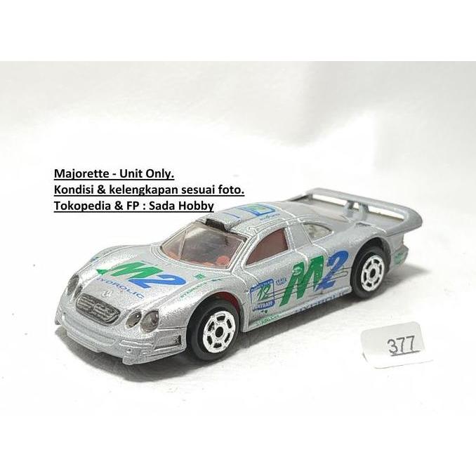 DIECAST MAJORETTE MERCEDES BENZ CLK GTR SILVER UNIT ONLY CADATOYS