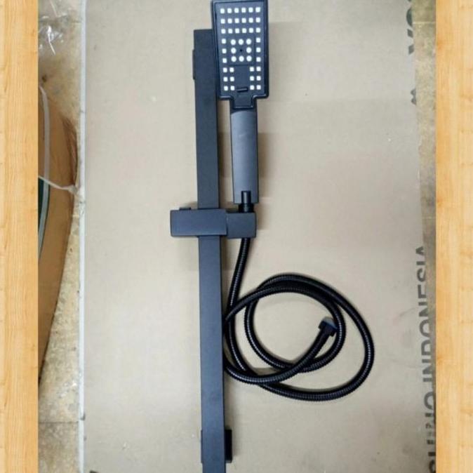 HAND SHOWER KOTAK HITAM/SHOWER TIANG KOTAK BLACK/SHOWER MODEL TOTO