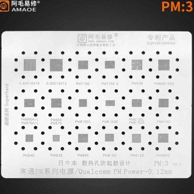 Plat Cetakan Amaoe PM:3 / Plat PM3  PM7150  PM7150A  PM439  PM845  PM562 Original
