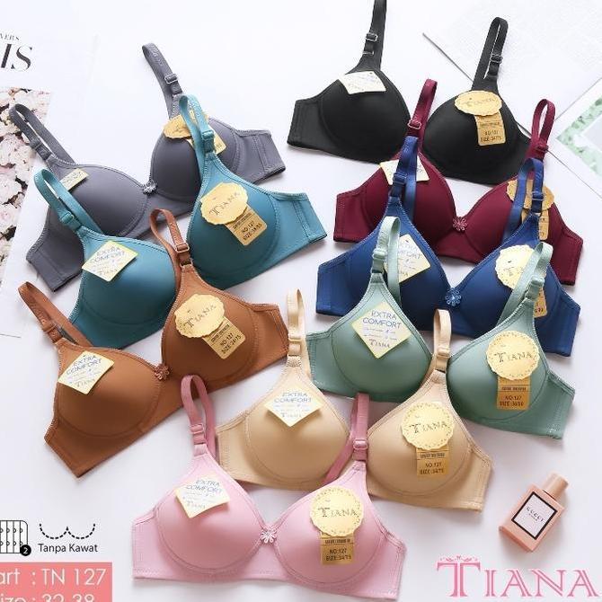 BRA BH REMAJA ABG TIANA CUP A 32/70-34/75-36/80-38/85 polos Busa Tipis 2 kait 3 baris