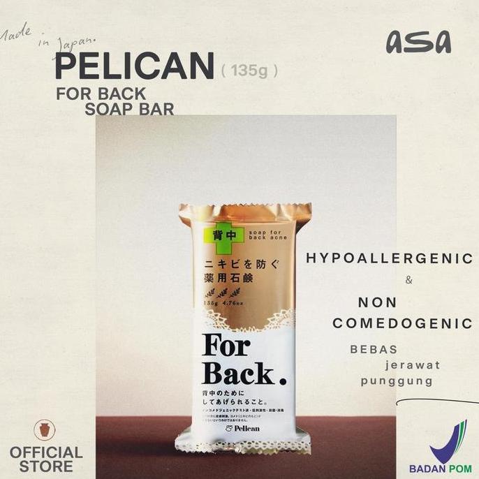Pelican For Back Soap Bar Acne Free Original Japan