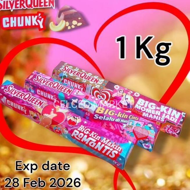 Enakk COKLAT SILVERQUEEN 1KG EDISI VALENTINE
