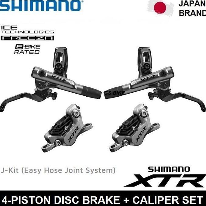 SHIMANO XTR M9120 M9100 4-Piston Hydraulic Disc Brakeset Rem Sepeda MTB PAIR/SEPASANG