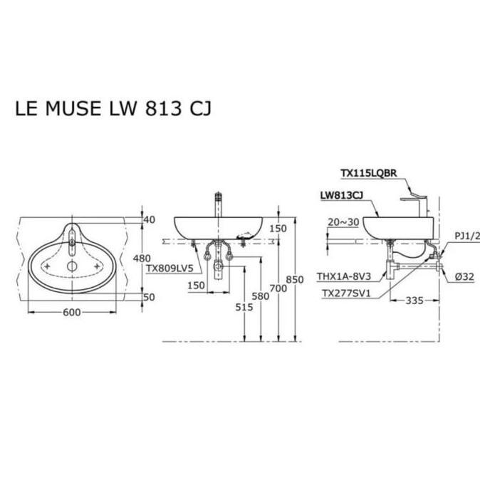 BODY WASTAFEL TOTO LW 813 CJ/WASTAFEL BULAT TOTO LW813CJ ORIGINAL