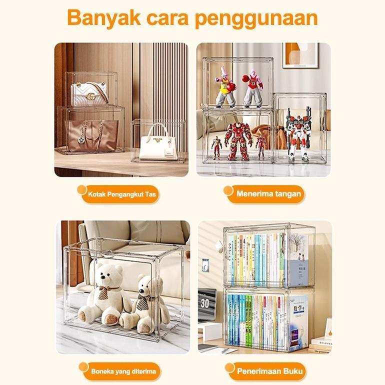 recommended stooder kotak penyimpanan buku kotak penyimpanan transparan kotak display akrilik rak bu
