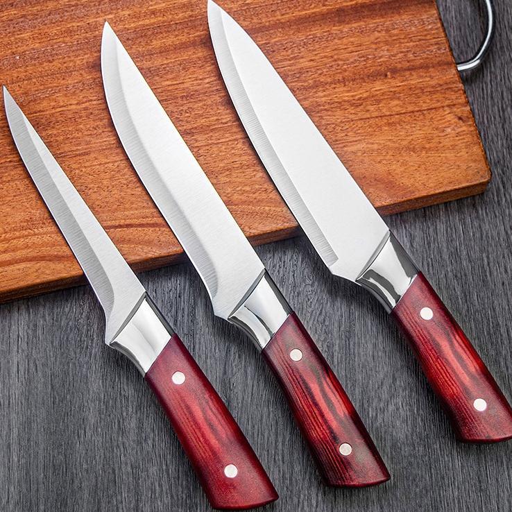 Pisau Daging Khusus Pemotong Daging Pisau Boning Baja Tahan Karat