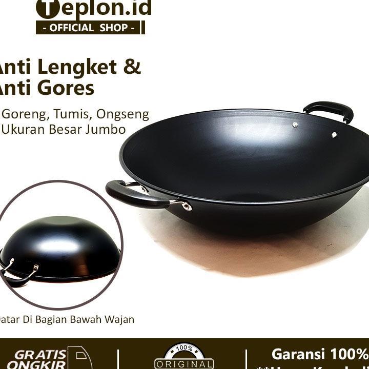 Calypso Wajan Jumbo | Kuali Besar Anti Lengket | Penggorengan Enamel | Kwali Anti Gores
