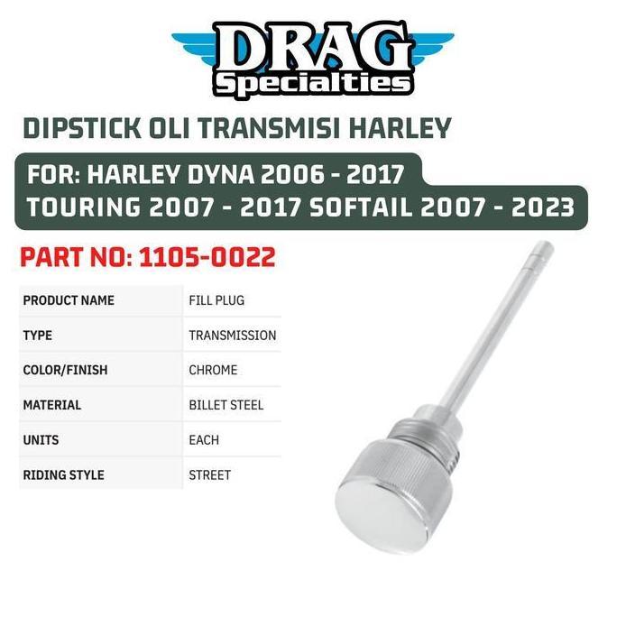 DIPSTICK STICK OLI TRANSMISI HARLEY DYNA TOURING SOFTAIL 1105-0022