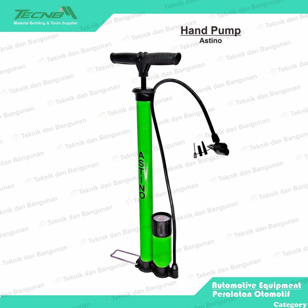 NEW Pompa Angin Ban Sepeda Motor Manual Panjang + Meteran Astino [terbaik][terlaris]