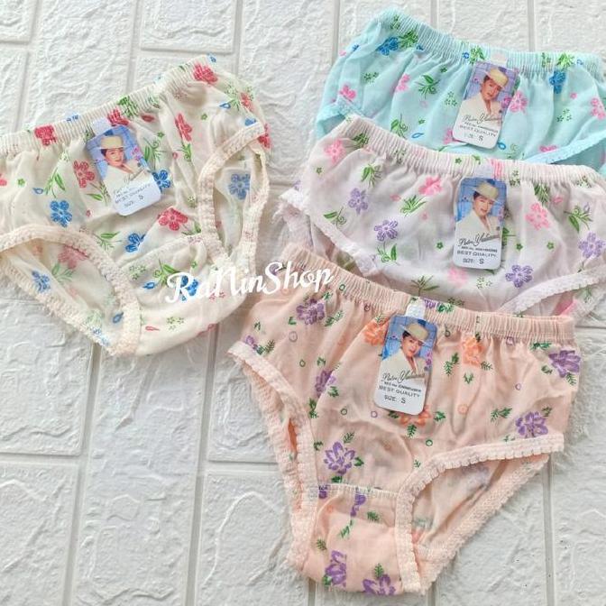 12 pcs CD Wanita Putri Yuliana Motif Bunga Lusinan