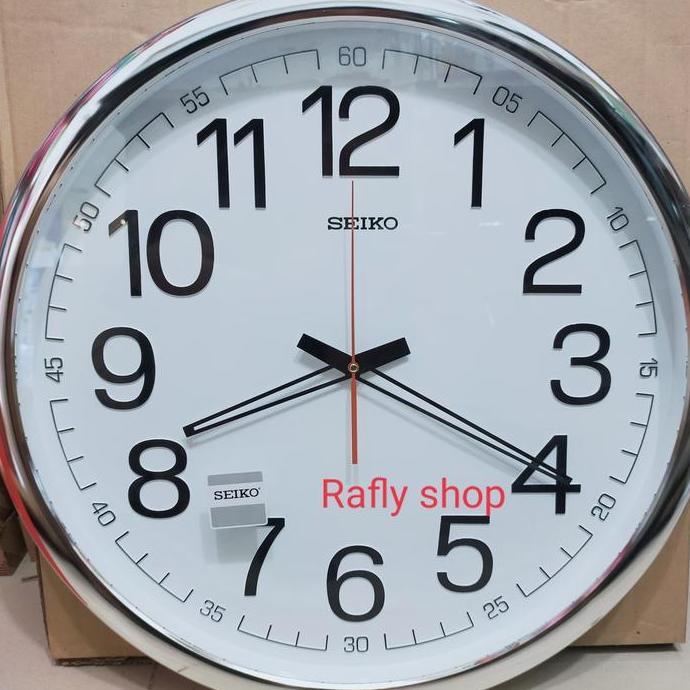 jam dinding Seiko putih besar 50cm