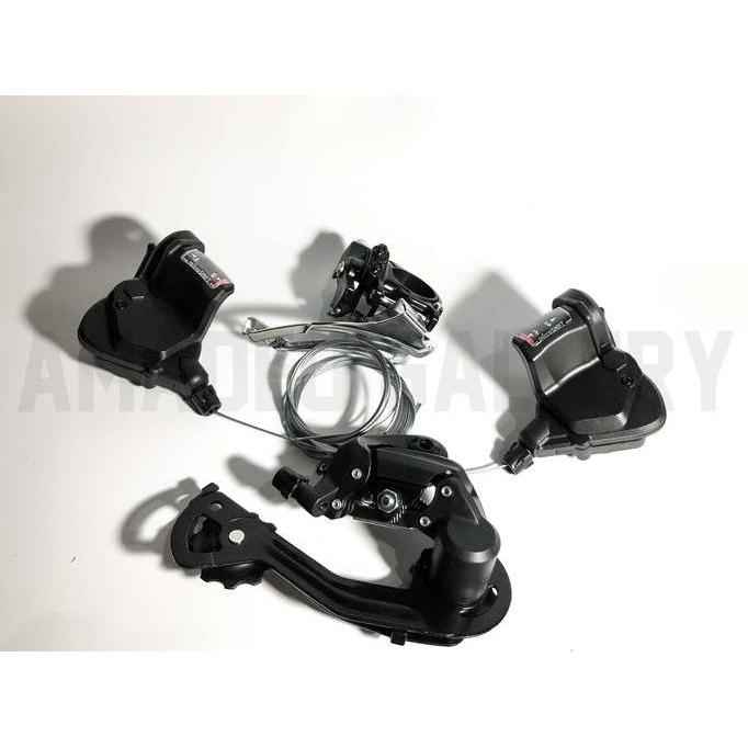 MINI GROUPSET MICROSHIFT 3 X 9 SPEED LIPAT MTB SELI GROUPSET 9 SPEED