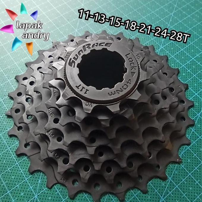 Sprocket 7 Speed 11-28T Sunrace CSM40 Kaset Taiwan bisa untuk Shimano