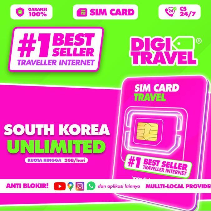 SIM Card Korea Selatan Unlimited Data Internet | Simcard Korea Selatan Unlimited Data | Sim Card Sim