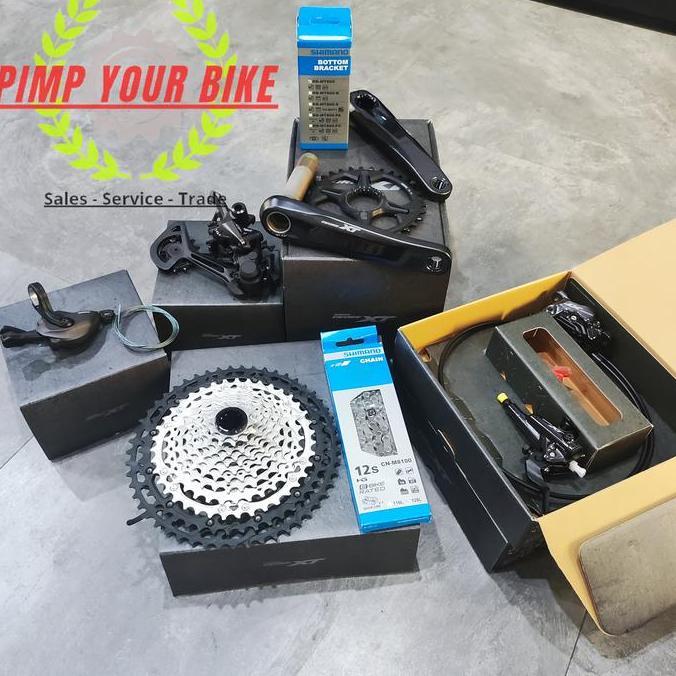 Groupset Shimano Deore XT M8100 12 Speed Brakeset 4 Piston M8120