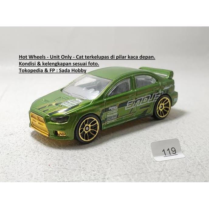 HOT WHEELS HOTWHEELS 2008 LANCER EVOLUTION X HIJAU UNIT ONLY CADATOYS
