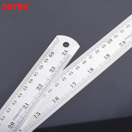 Katonno- Kaku- Penggaris Besi 60Cm/Garisan Besi/Ruler/Mistar Besi/Penggaris Stainless