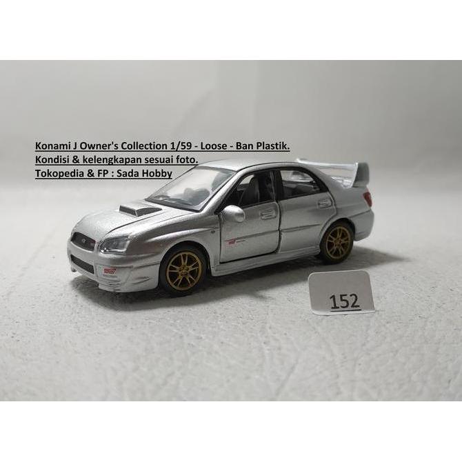 DIECAST KONAMI J OWNER'S COLLECTION SUBARU IMPREZA SILVER UNIT ONLY CADATOYS