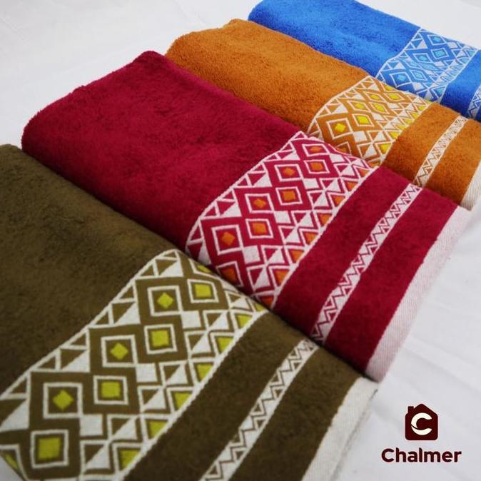 Handuk Mandi Chalmer 70x135 Motif Pyramid Handuk Mandi Dewasa Chalmer