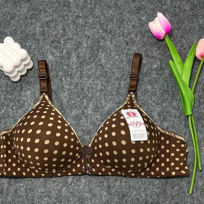 Miez- Isi 3Pcs Bh Toyazi Motif Love Kait 3 Kualitas Import Kode 8785 | Ukuran 38 / 40 / 42 | Bra Bus
